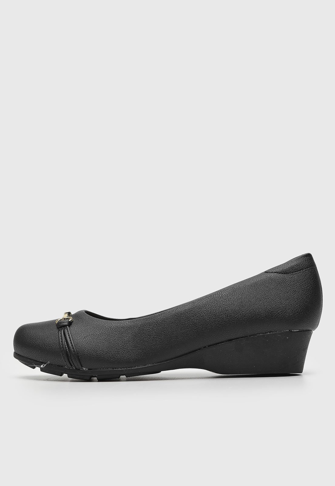 Scarpin Anabela Modare Bridão Preto