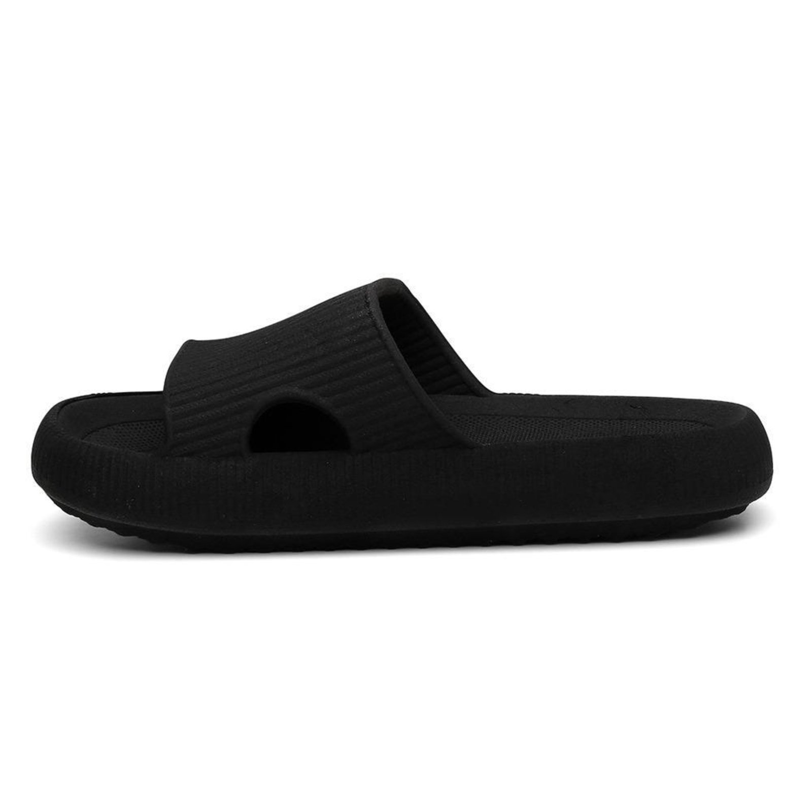 Chinelo Feminino Nuvem Ortopédico Slide Confortavel Preto