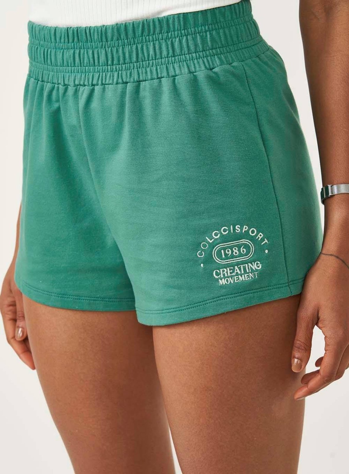 Short Colcci Sport Moletinho Comfort Feminina Verde