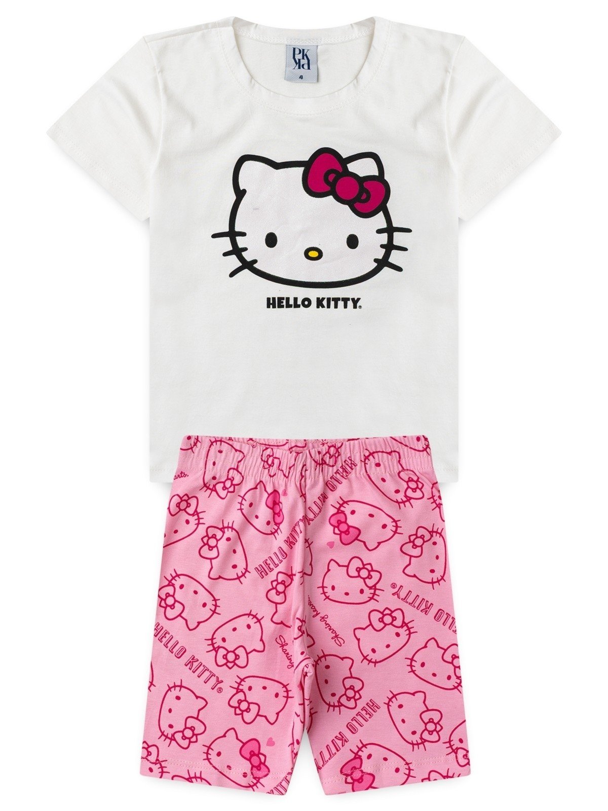 Vista 2 Infantil - Conjunto Hello Kitty Amor De Menina branco Hello Kitty branco