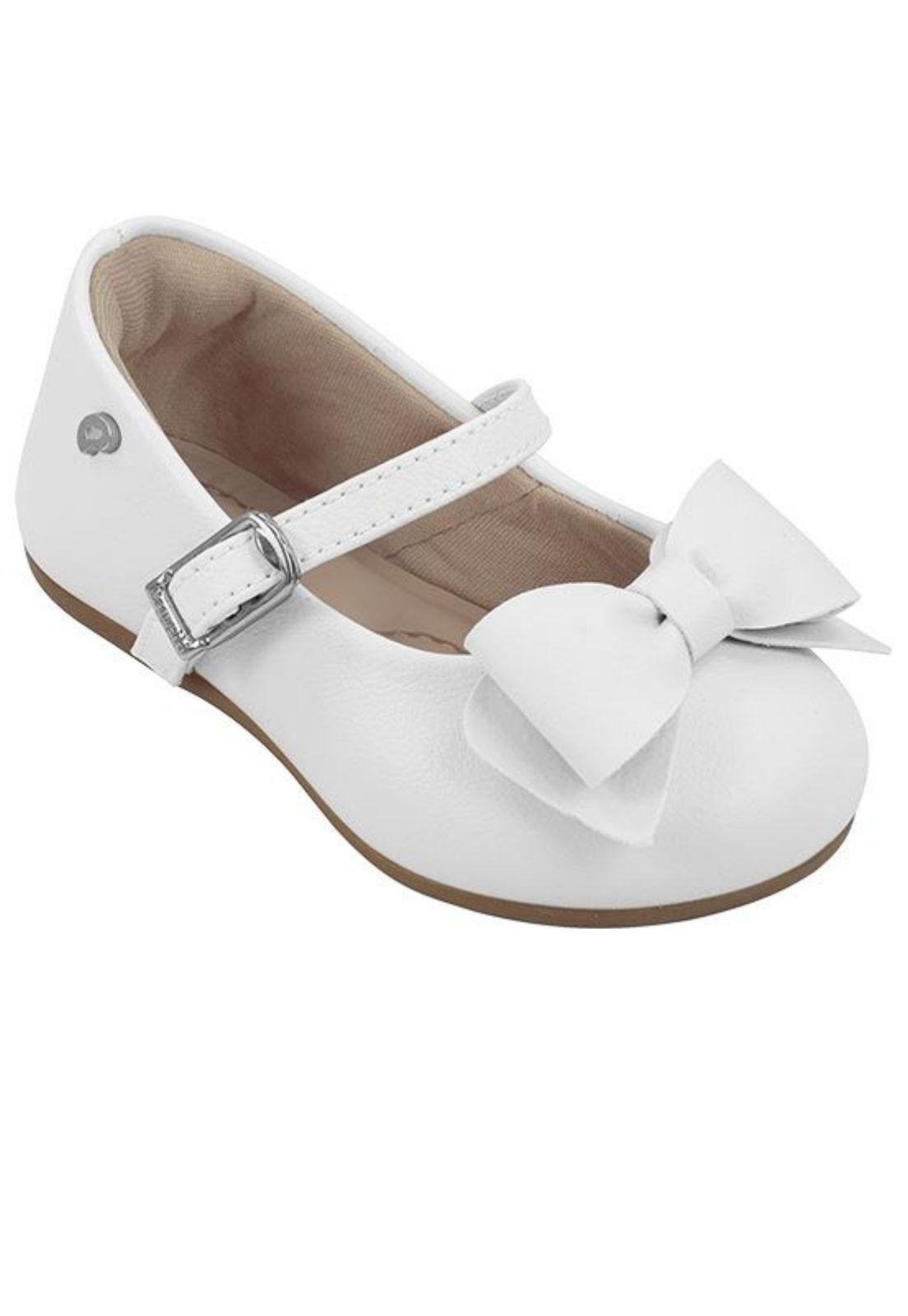 Vista 2 Infantil - Sapato Pampili Angel Perolada com Laço Removível 18 PKT branco PKT branco