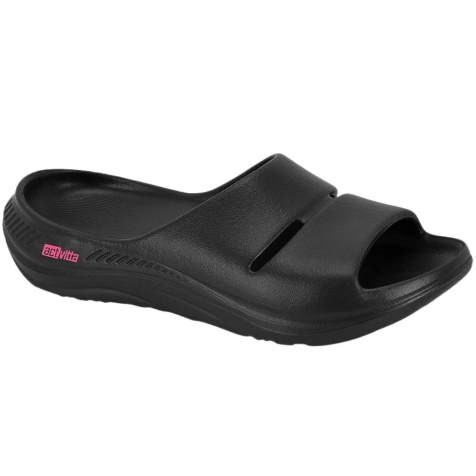 Chinelo Slide Actvitta Nuvem 4856.200 Actvitta Preto