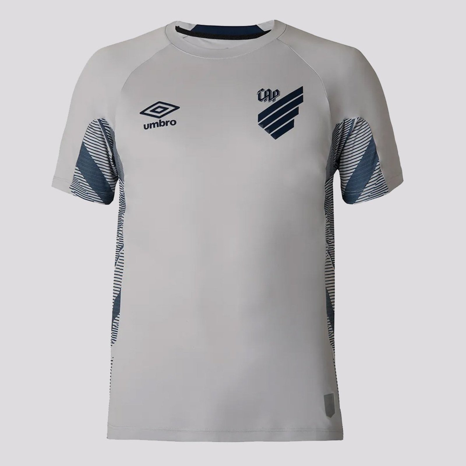 Camisa Umbro Athletico Paranaense Goleiro 2025 Cinza e Azul