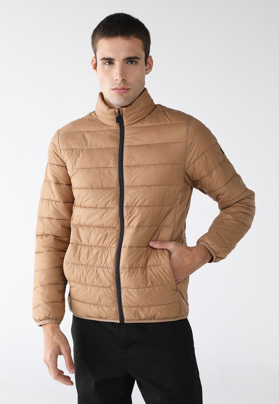 Jaqueta Puffer Fila Touch Light Caramelo