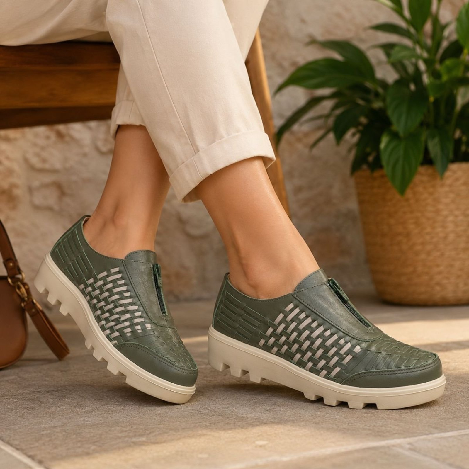 Tênis Casual Feminino Couro Rio de Luz 934 Conforto