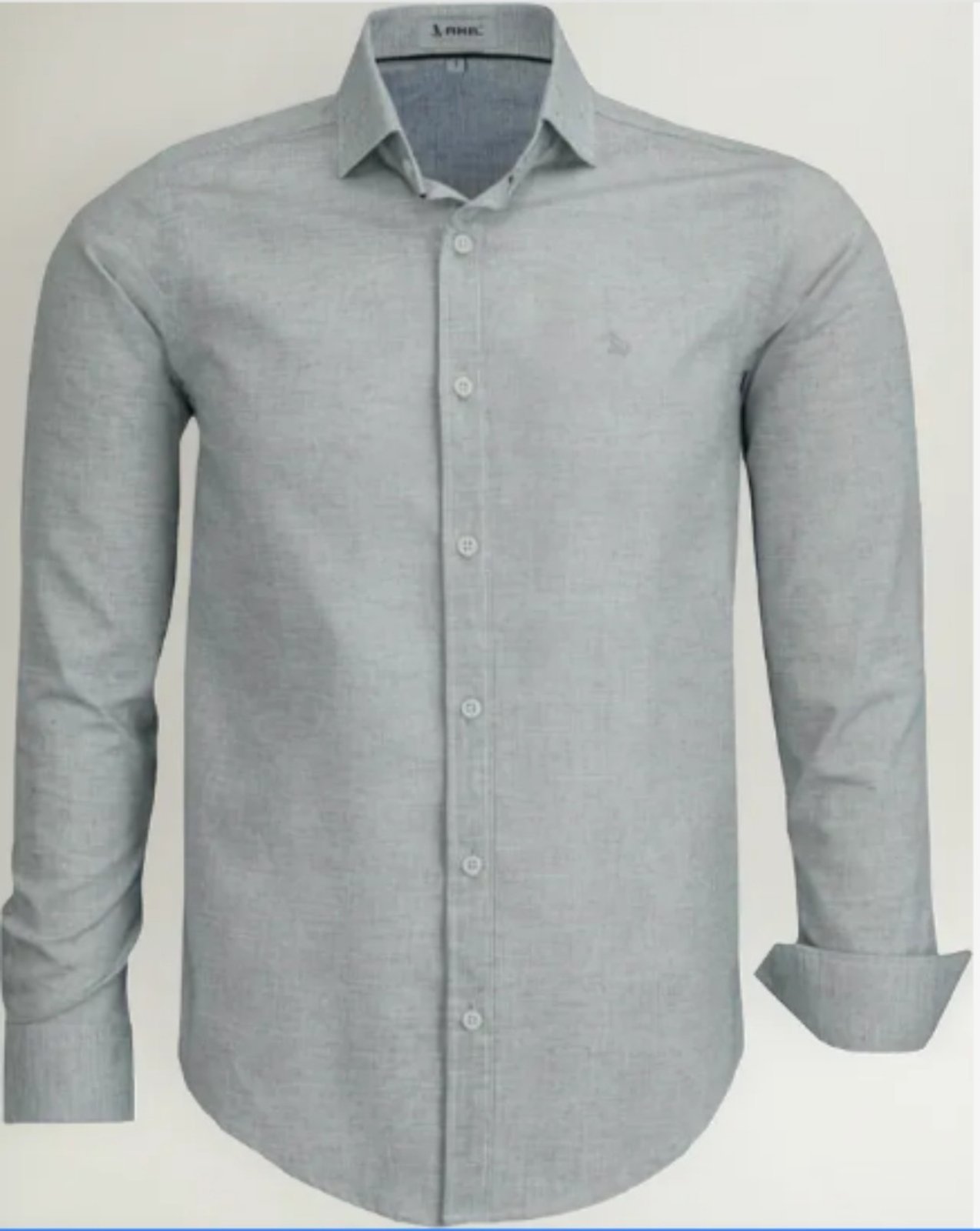 Camisa Social Amil Slim Dinasty Mesclado Algodão Macia Manga Longa Luxo Cor01