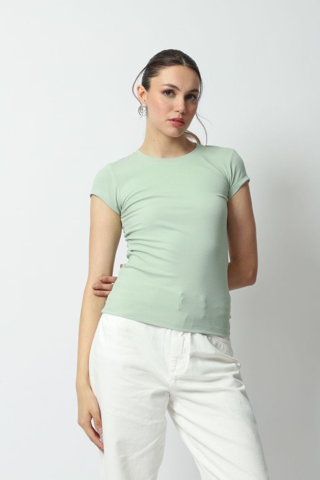 Blusa Manga Curta Verde P Gazzy
