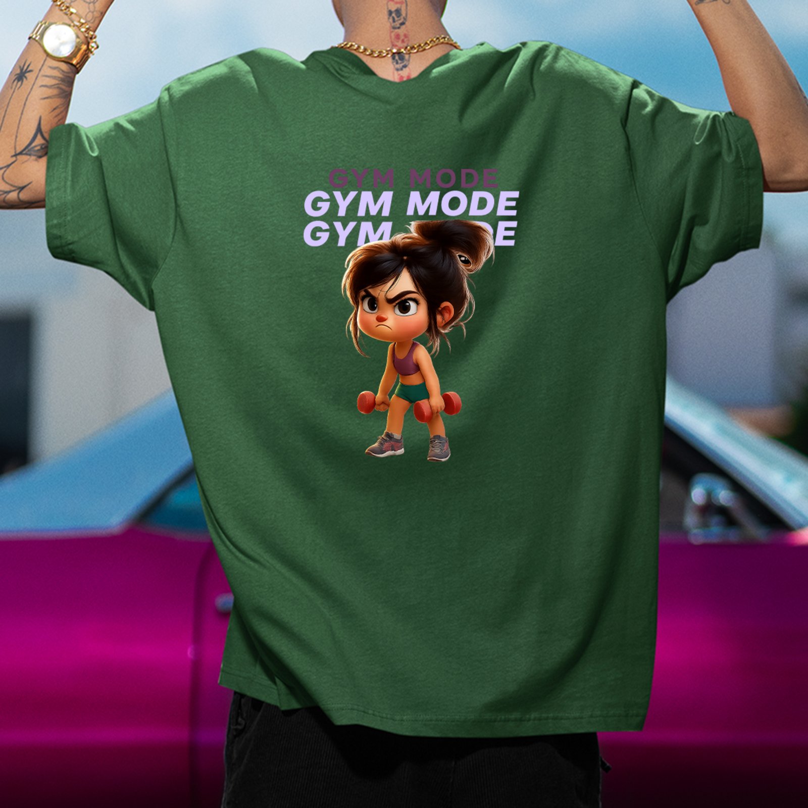 Camiseta Oversized Navit Agnes Meu Malvado Favorito Academia Verde