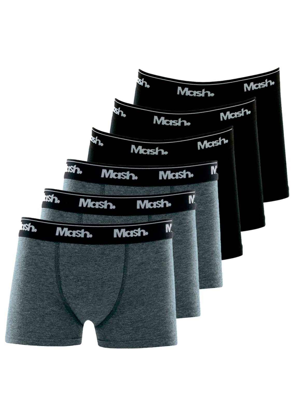 Kit com 6 Cuecas Boxer Mash 190.03
