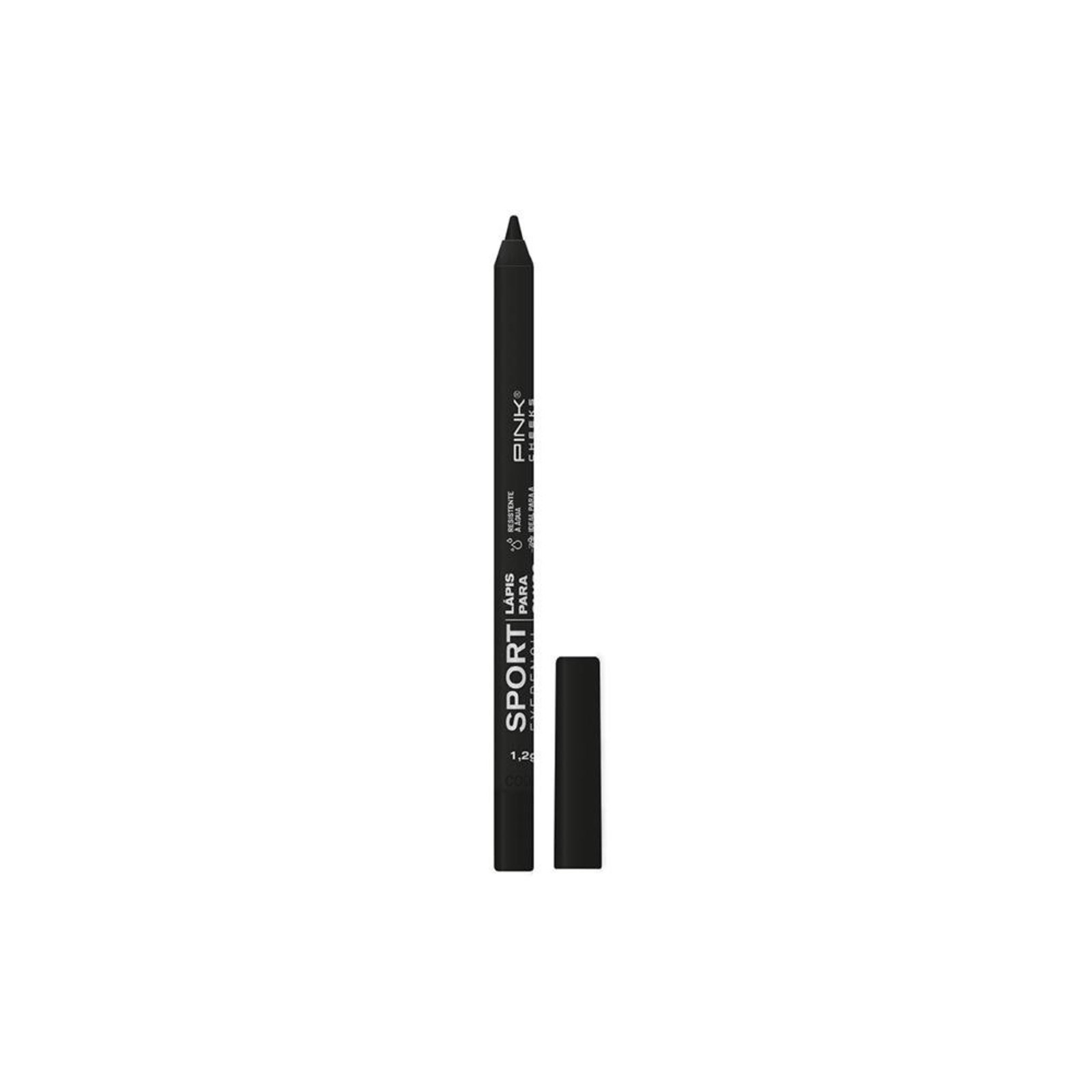 Pink Cheeks Sport eyepencil Lápis de Olho Cremosa Natural Preto 1,2g