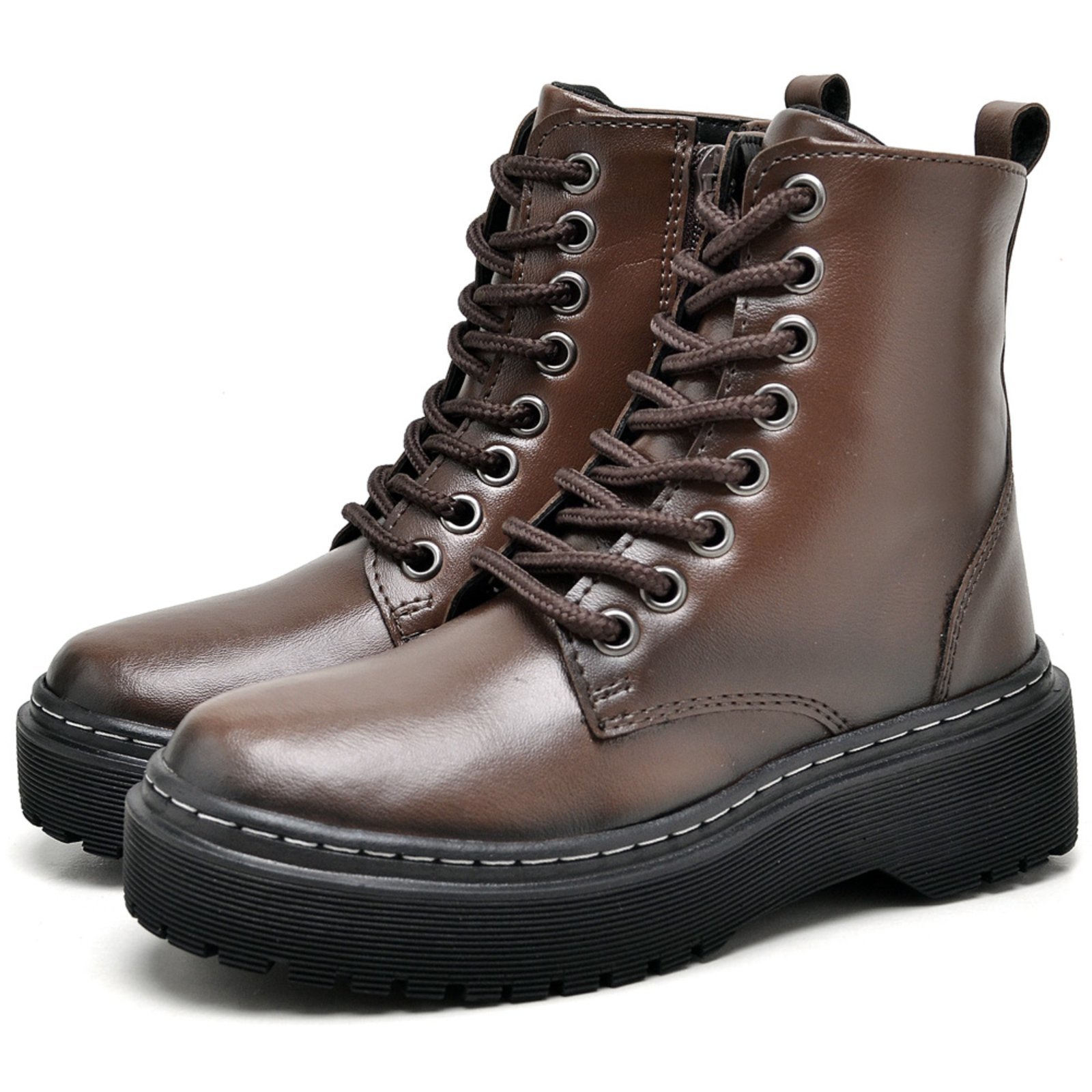 Infantil – Bota Coturno Feminino Tratorada DUBUY 1105FG Marrom