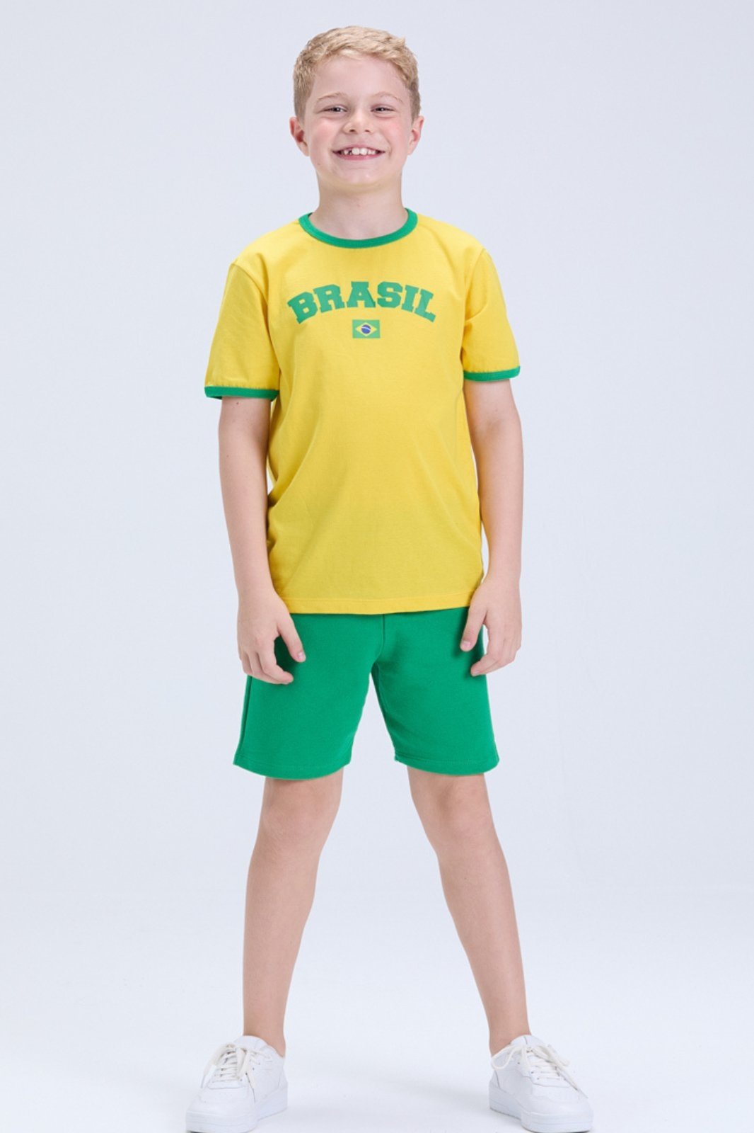 Infantil - Conjunto Masculino Brasil Copa Verão