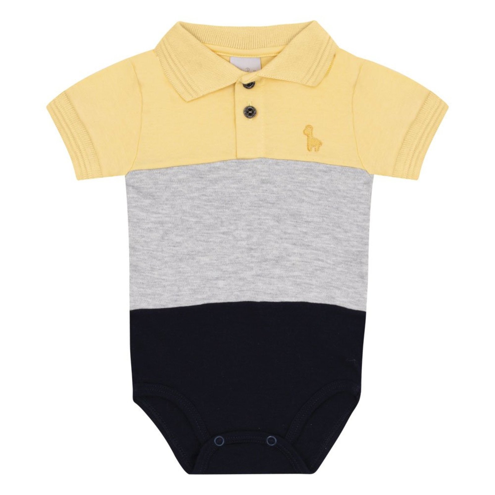 Infantil - Body Amarelo Pulla Bulla Menino - 53252-1346