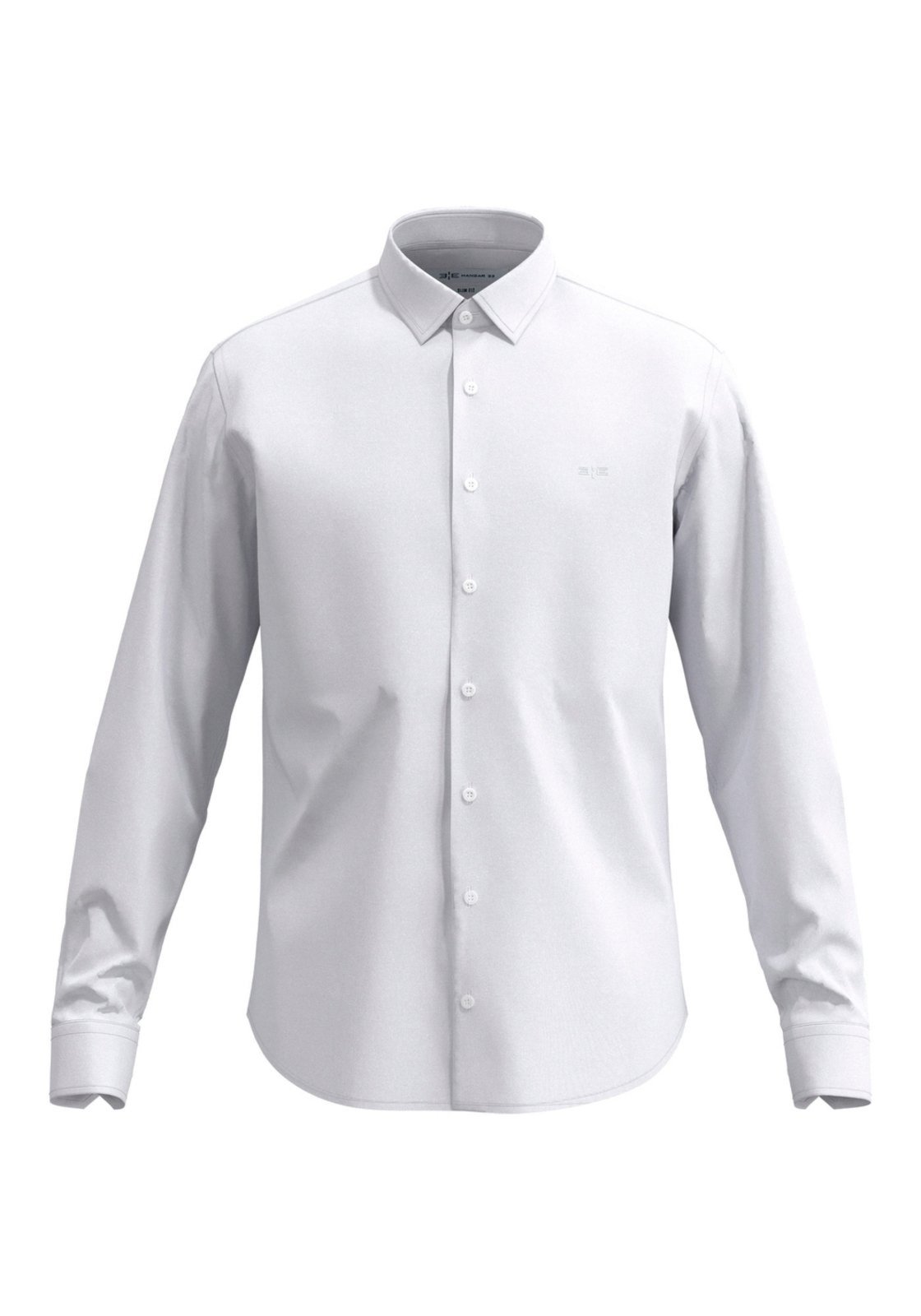 Camisa De Mangas Longas Em Algodão Mercerizado Com Elastano