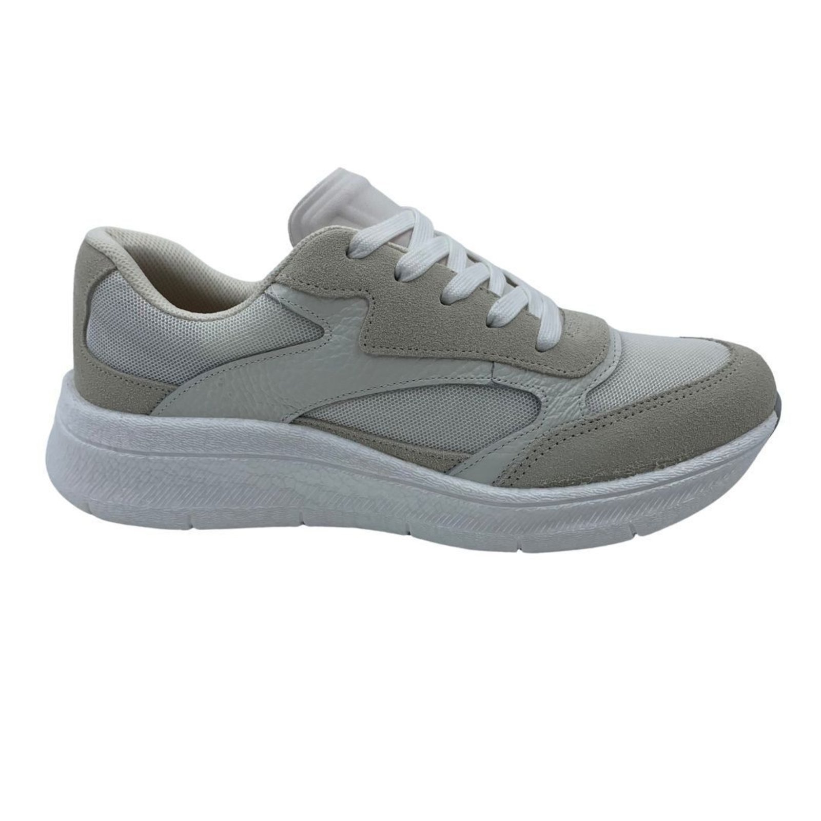 Tênis Usaflex Casual Couro Branco 2600 – Branco – usaflex