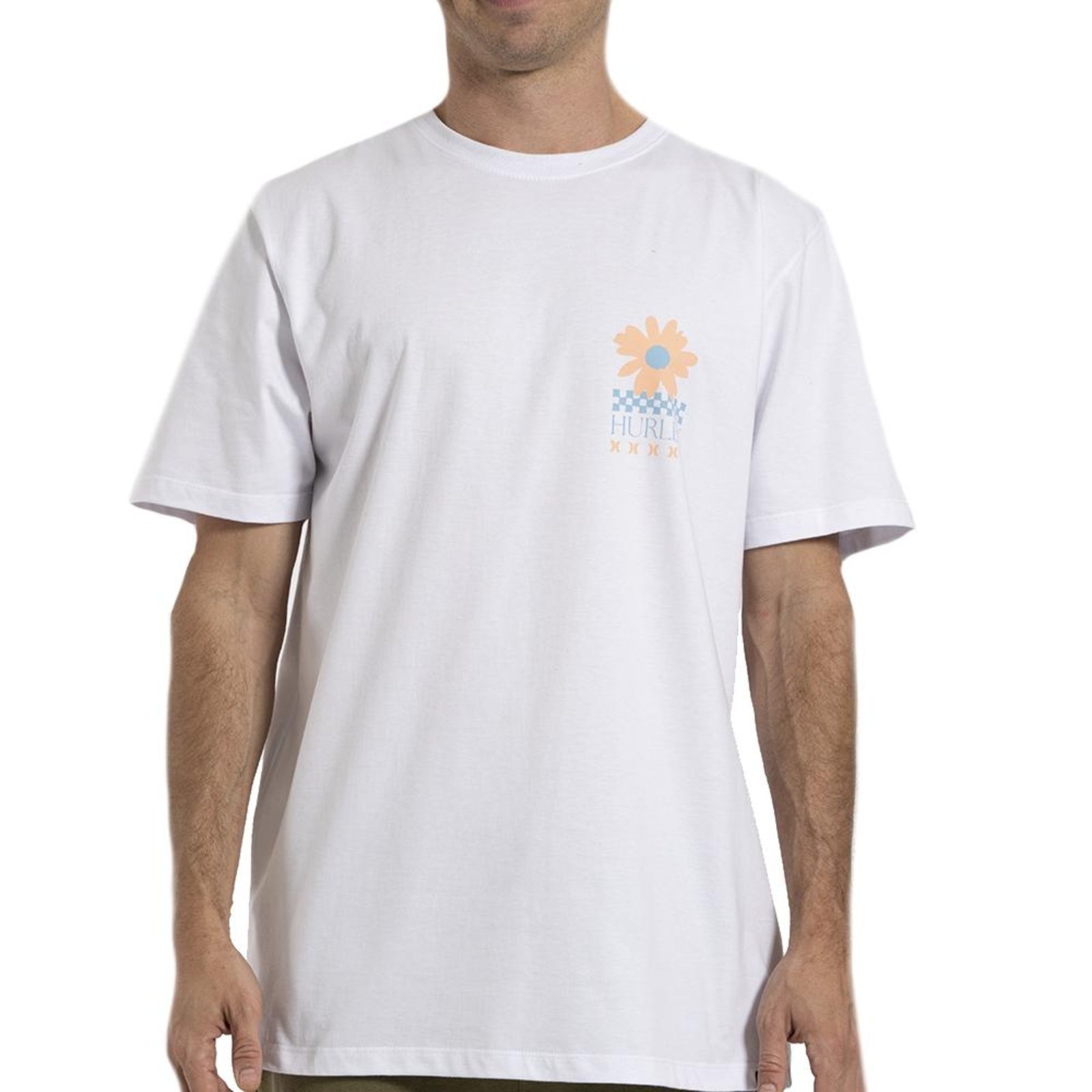 Camiseta Hurley New Flower WT26 Masculina Branco