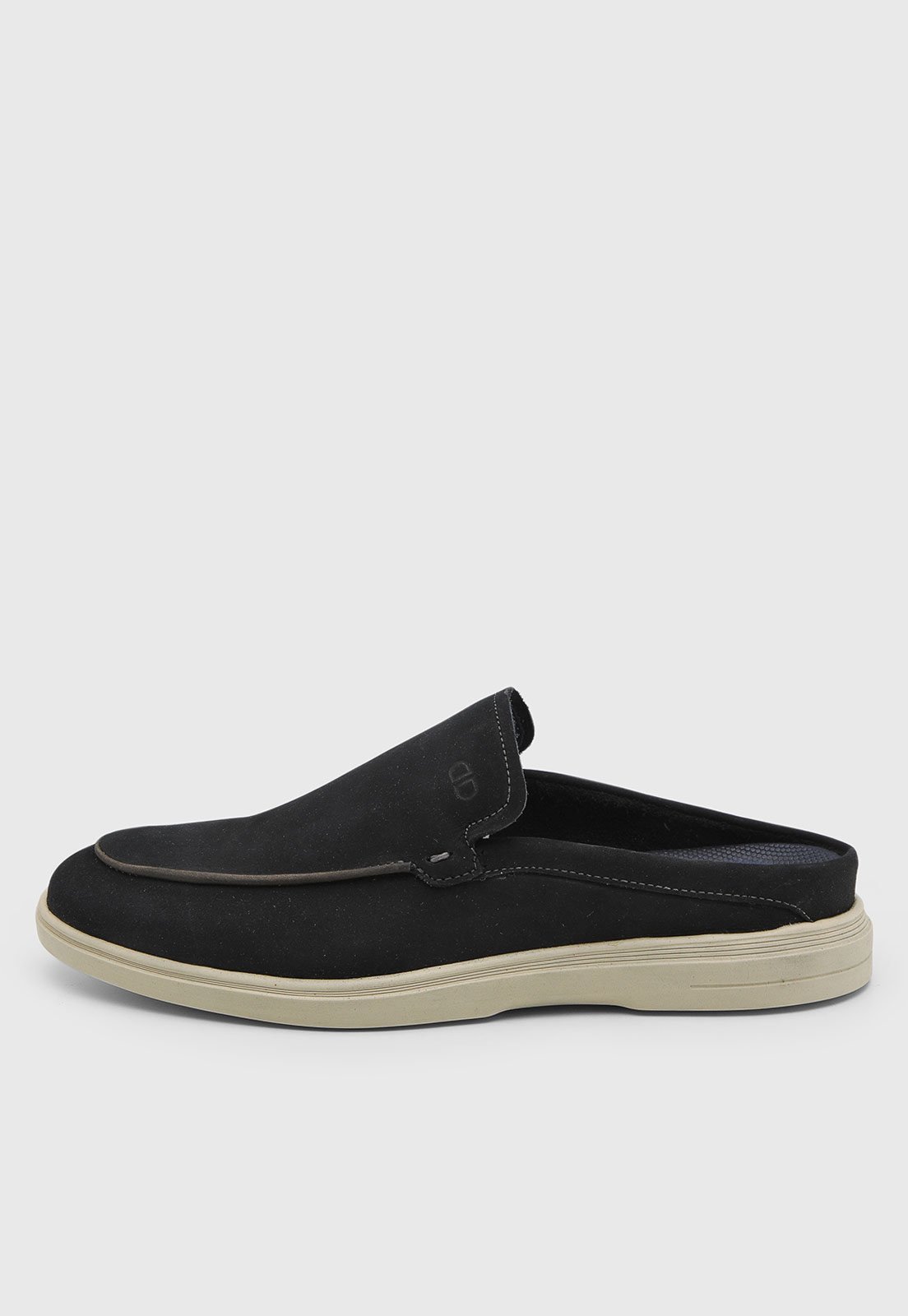 Mule Masculino Democrata Couro Preto