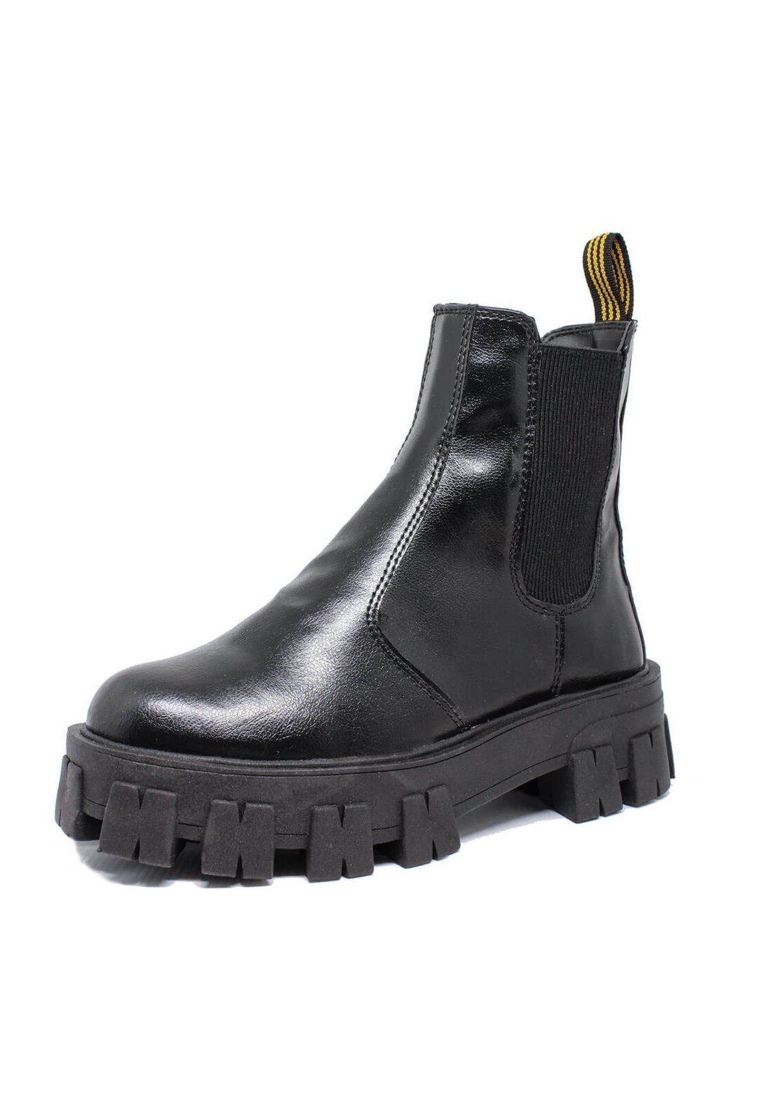 Bota Tratorada Meggie Chelsea Estilo Veggie Preto