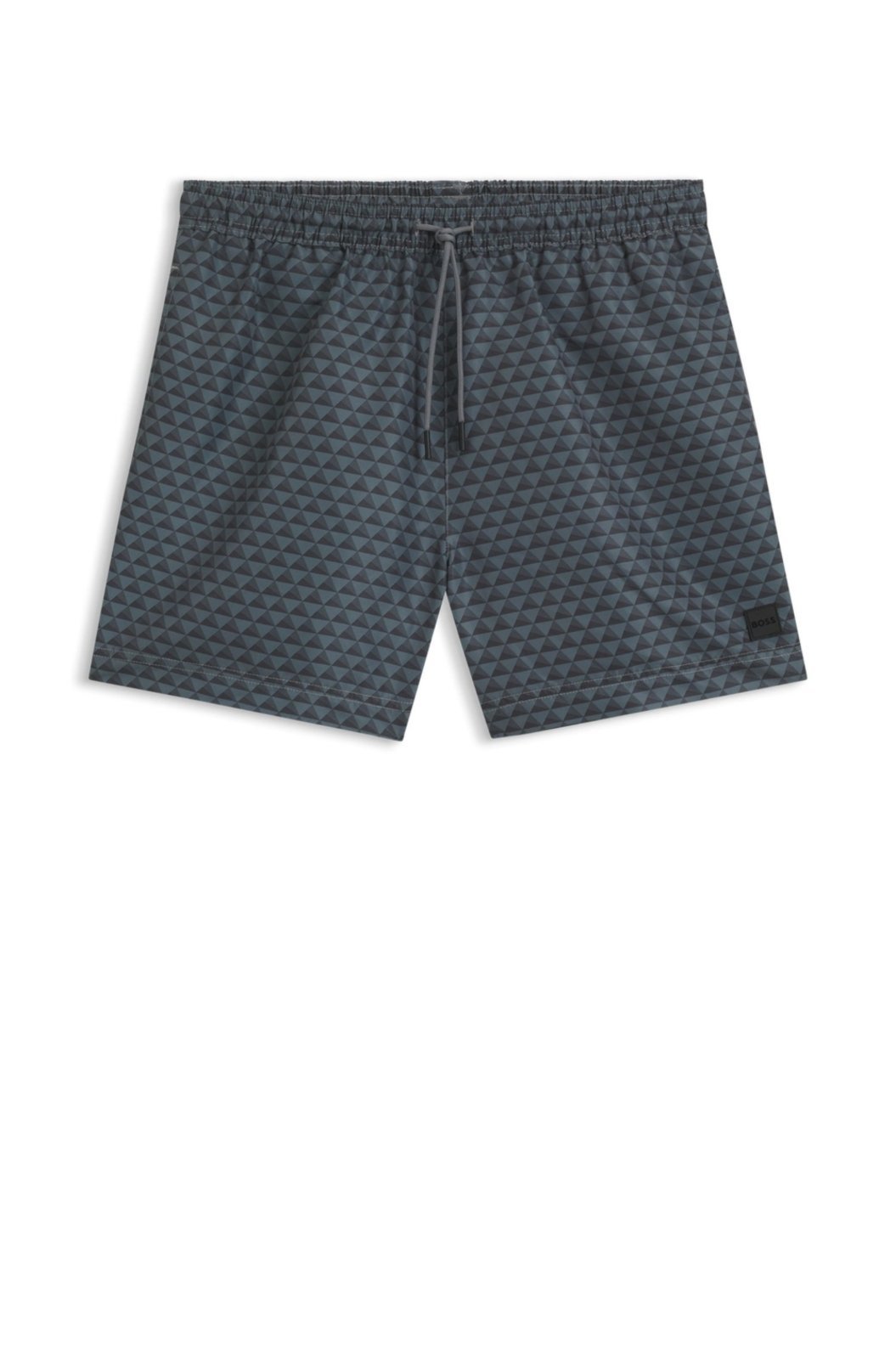 Shorts De Banho Estampado Com Fio Na Cintura