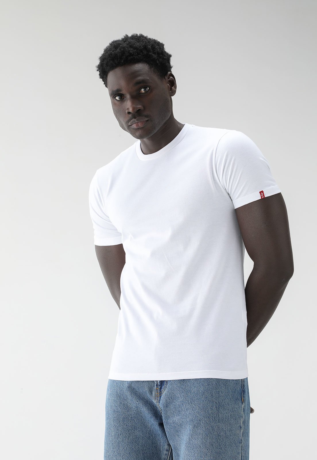 Camiseta Levis Reta Lisa Branca