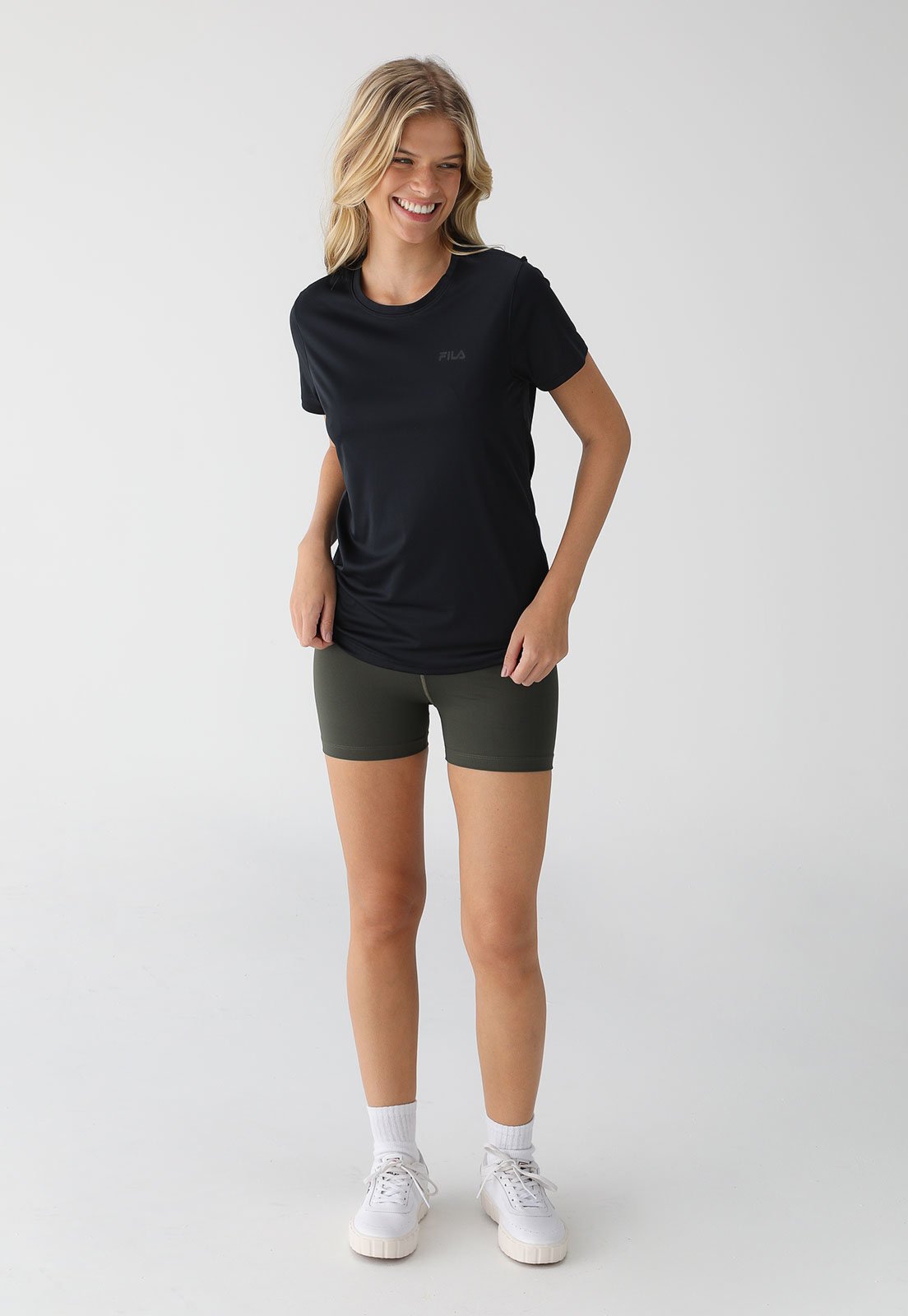 Camiseta Fila Logo Preta