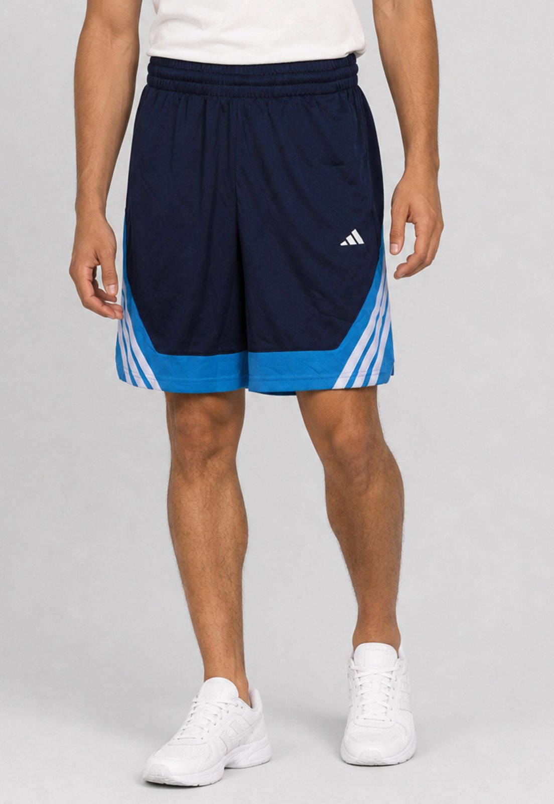 Short Masculino adidas Originals Pro Motion 3 Stripes Azul