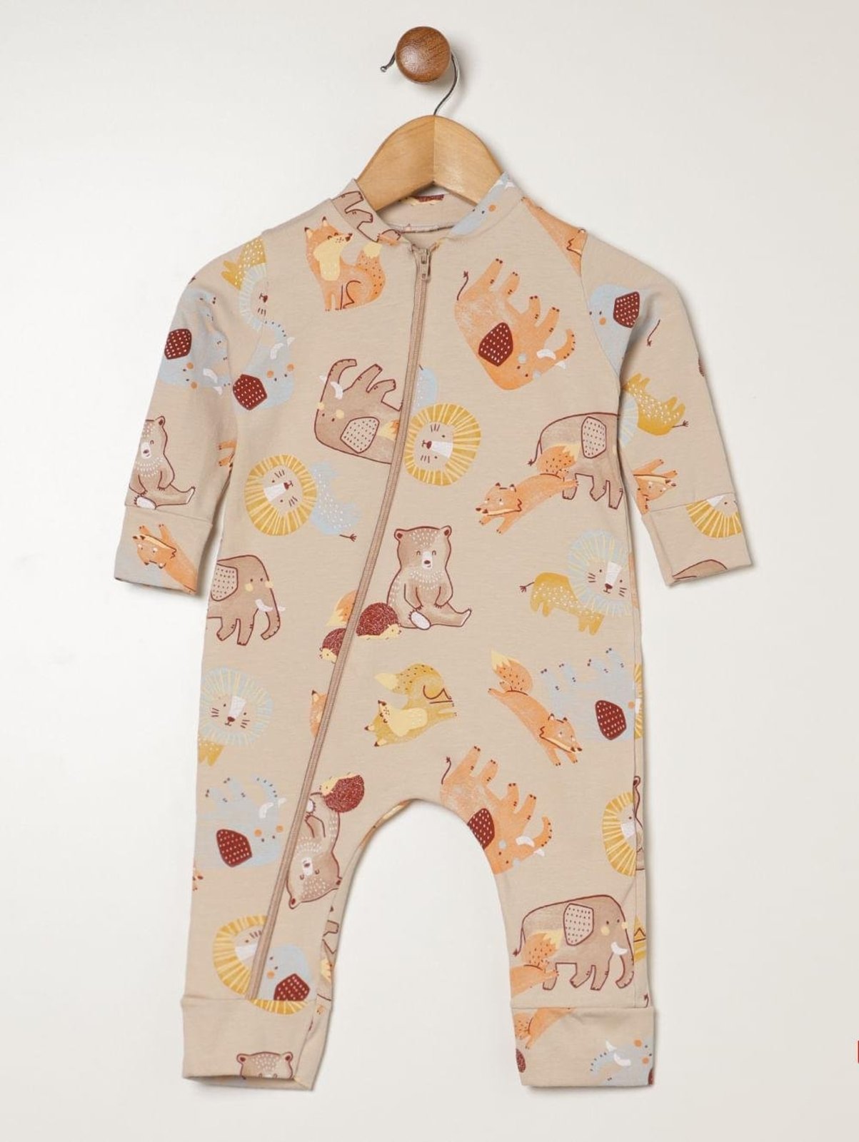 Infantil - Macacão Malha Para - BEGE