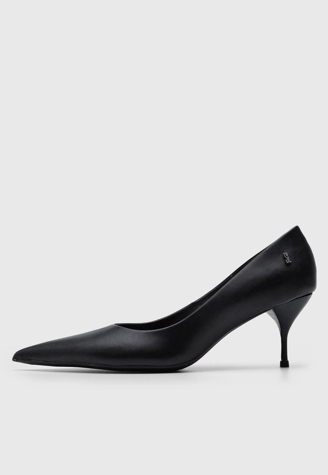 Vista 2 Scarpin Feminino Santa Lolla Salto Baixo Fino preto Santa Lolla preto