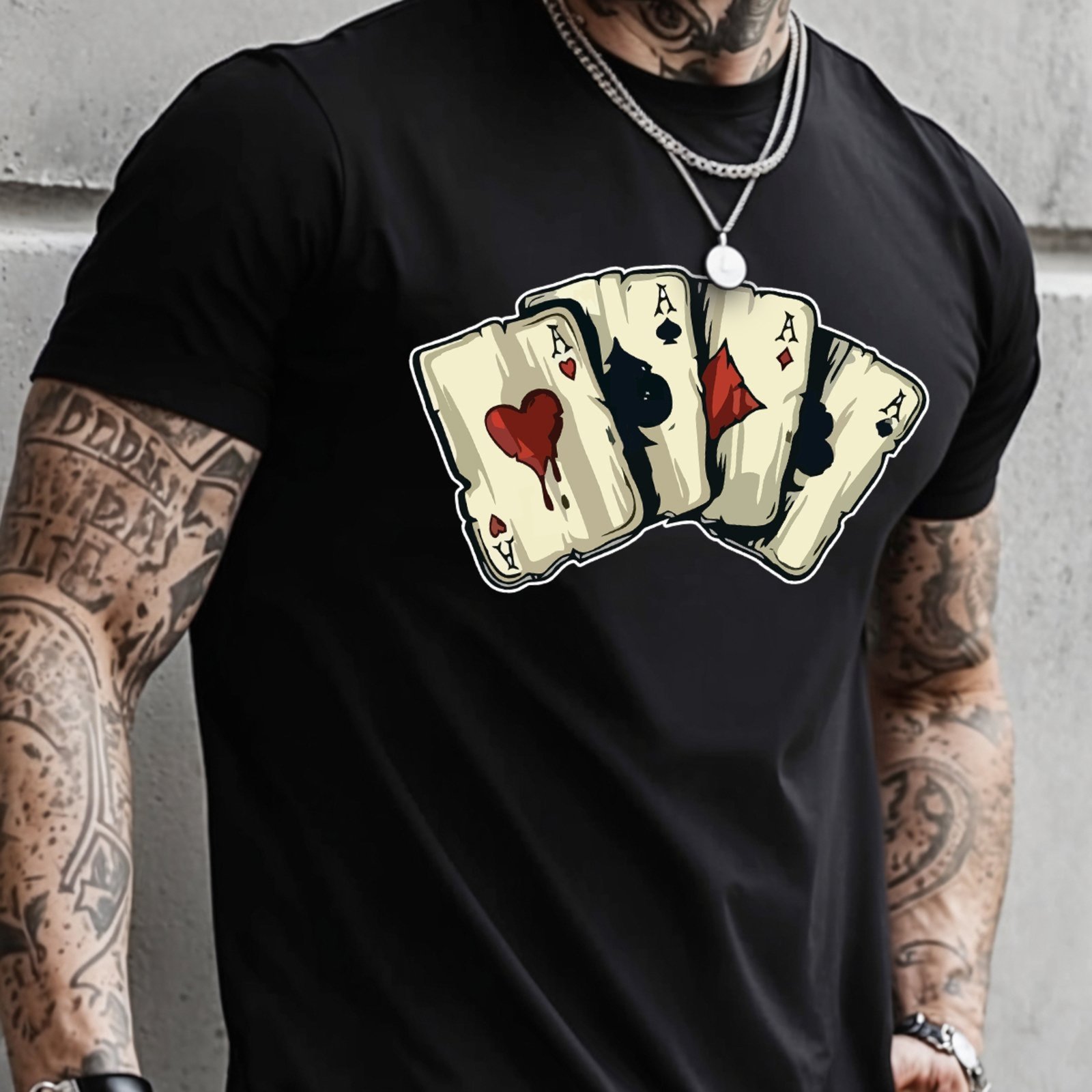 Camisa Masculina Algodão Camiseta Estampada Casual