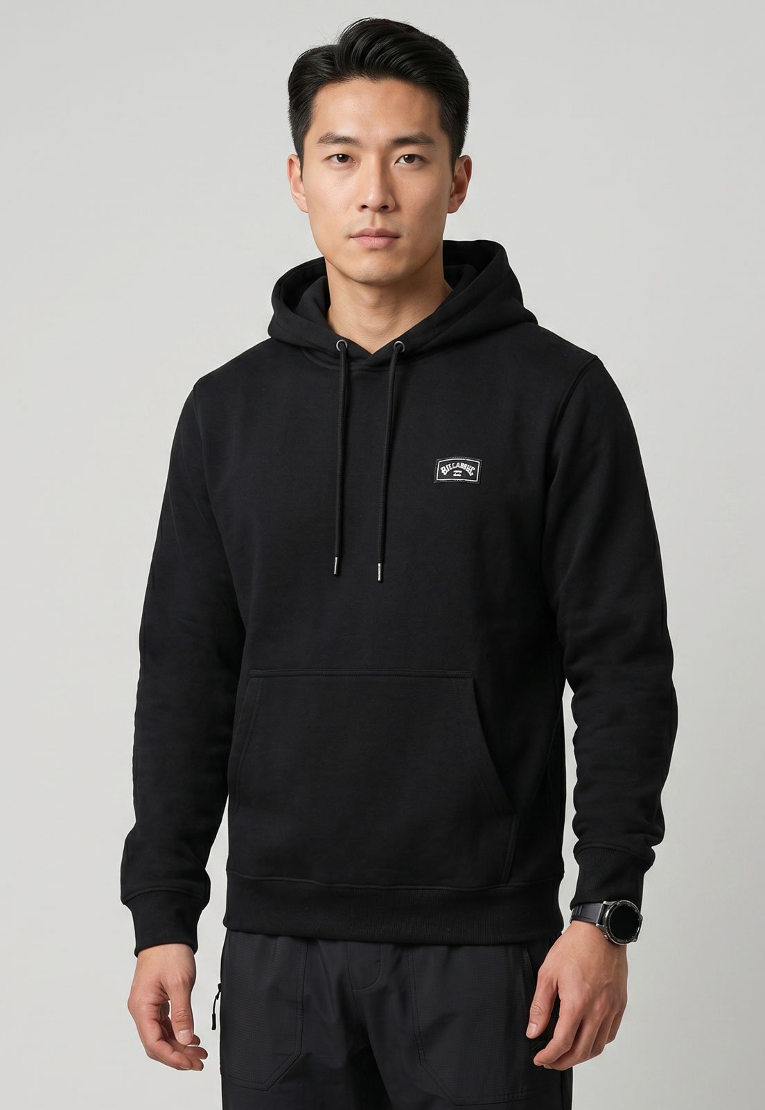 Blusa de Moletom Masculina Billabong Capuz Preta