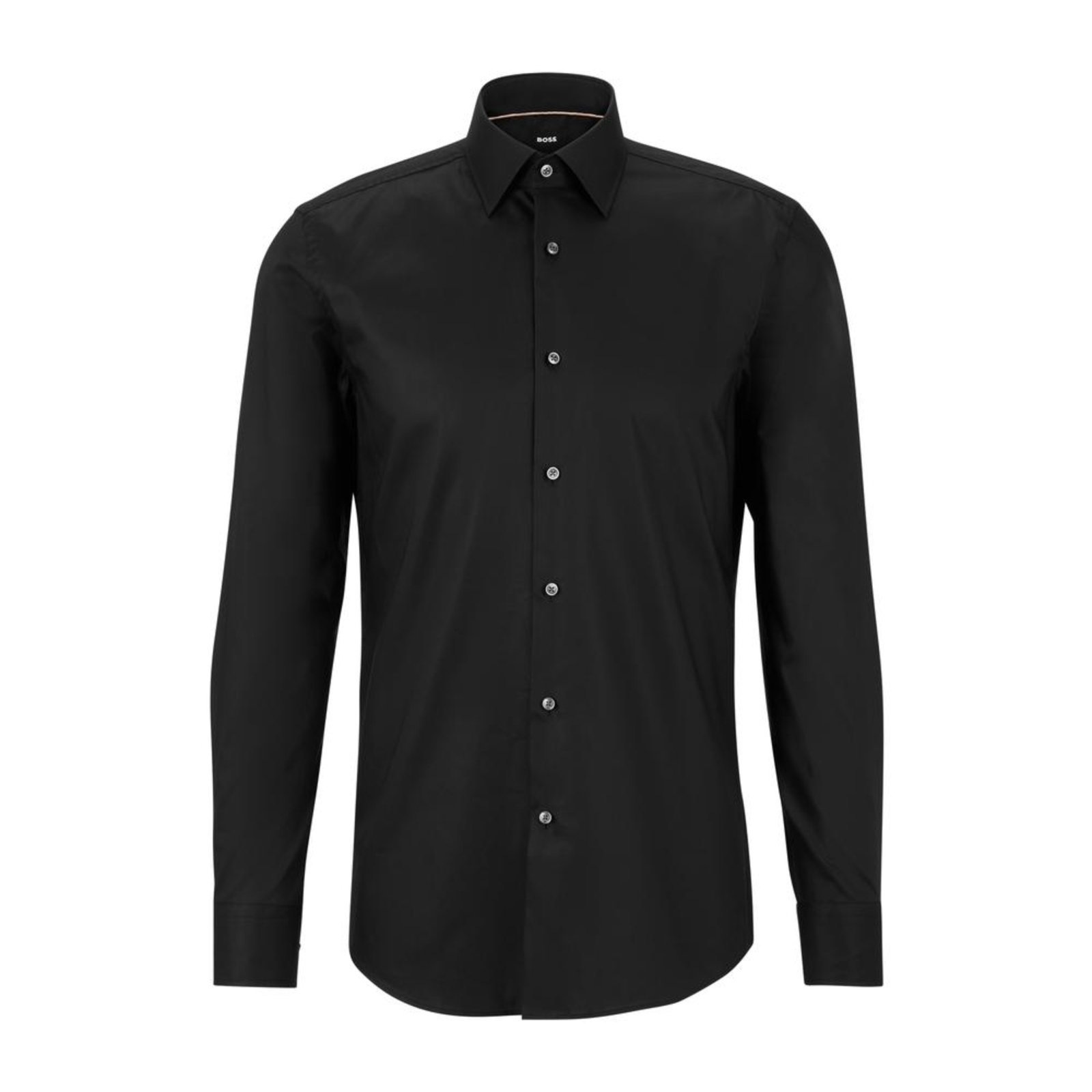 Camisa Slim Fit Em Popeline De Algodão Easy Iron