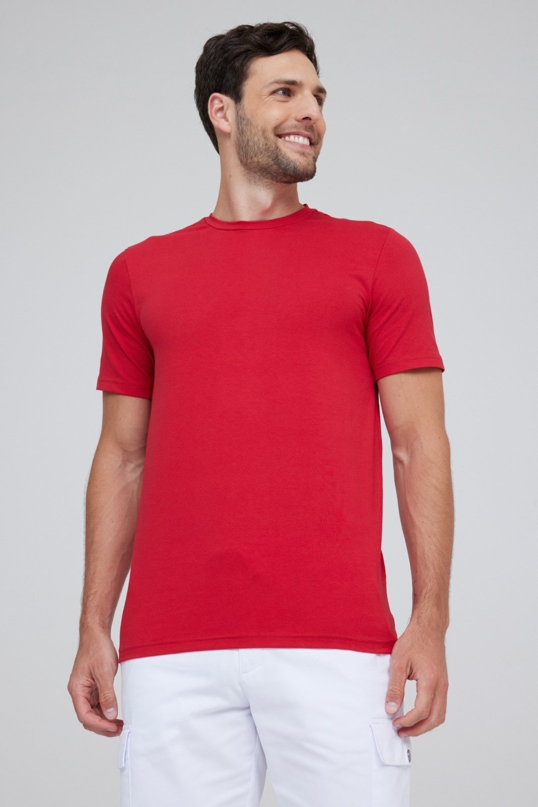 Camiseta Pima Traymon Slim Vermelho