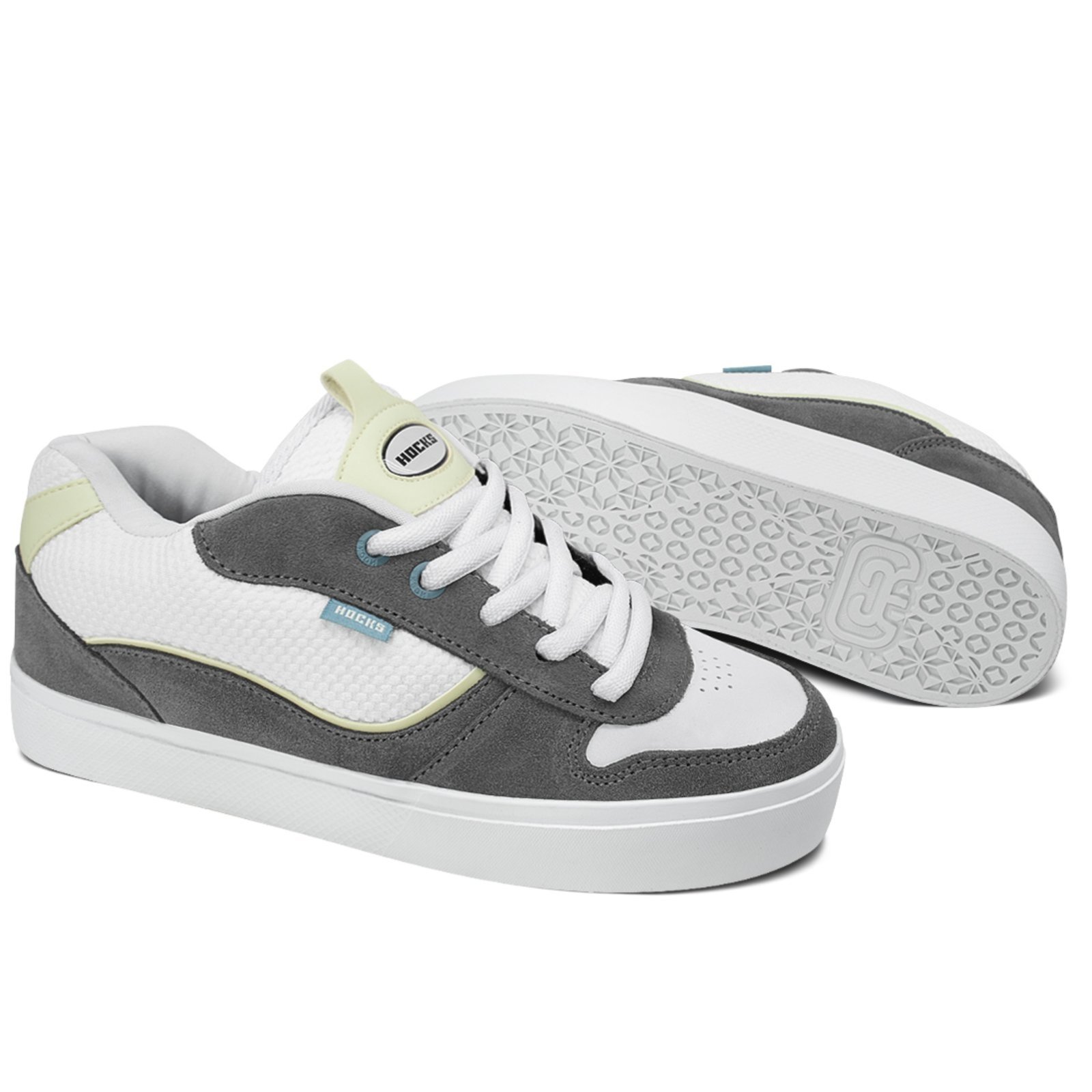 Vista 2 Tênis Hocks Puff Cascalho UV cinza Hocks cinza