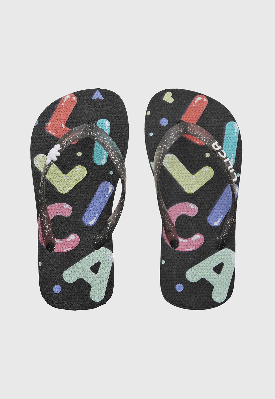 Infantil - Chinelo Lilica Ripilica Flip Flop Estampado Preto