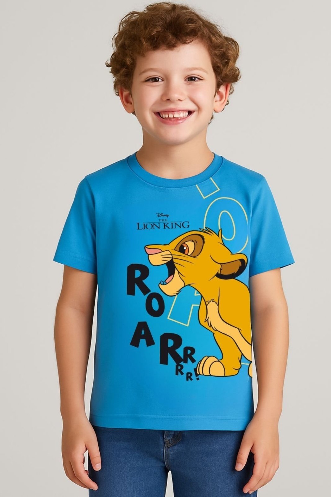 Infantil – Camiseta Disney Masculino O Rei Leão Azul