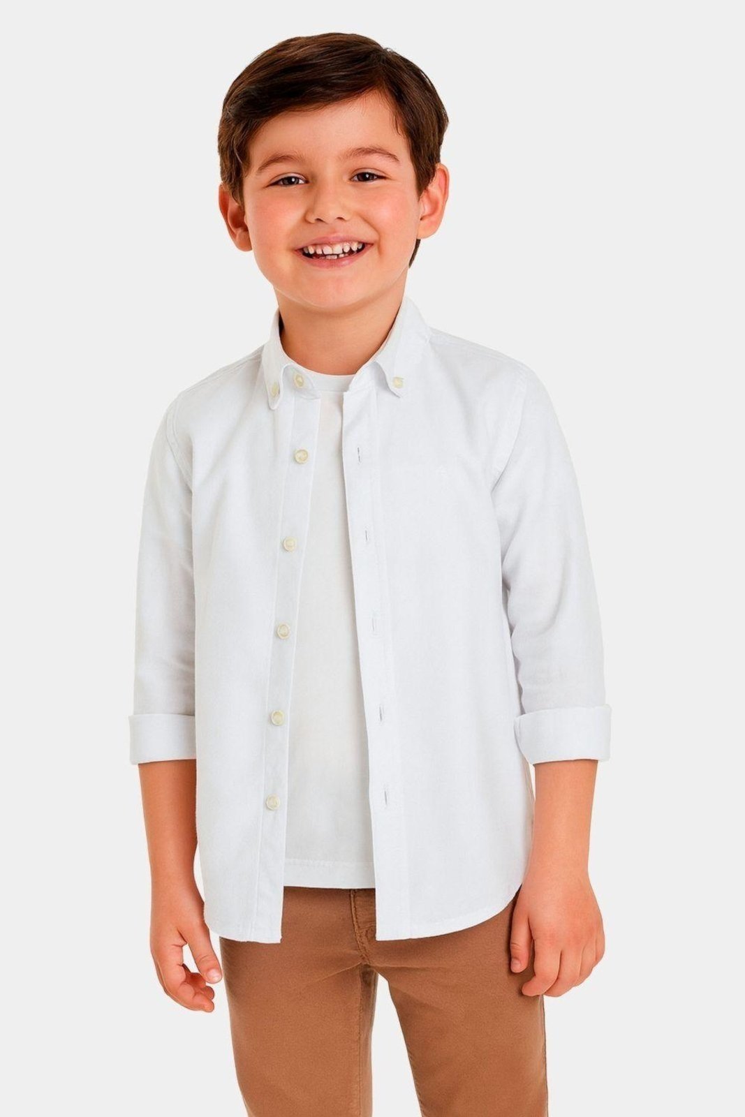 Infantil - Camiseta Aramis Básica 100% Algodão Premium Branco