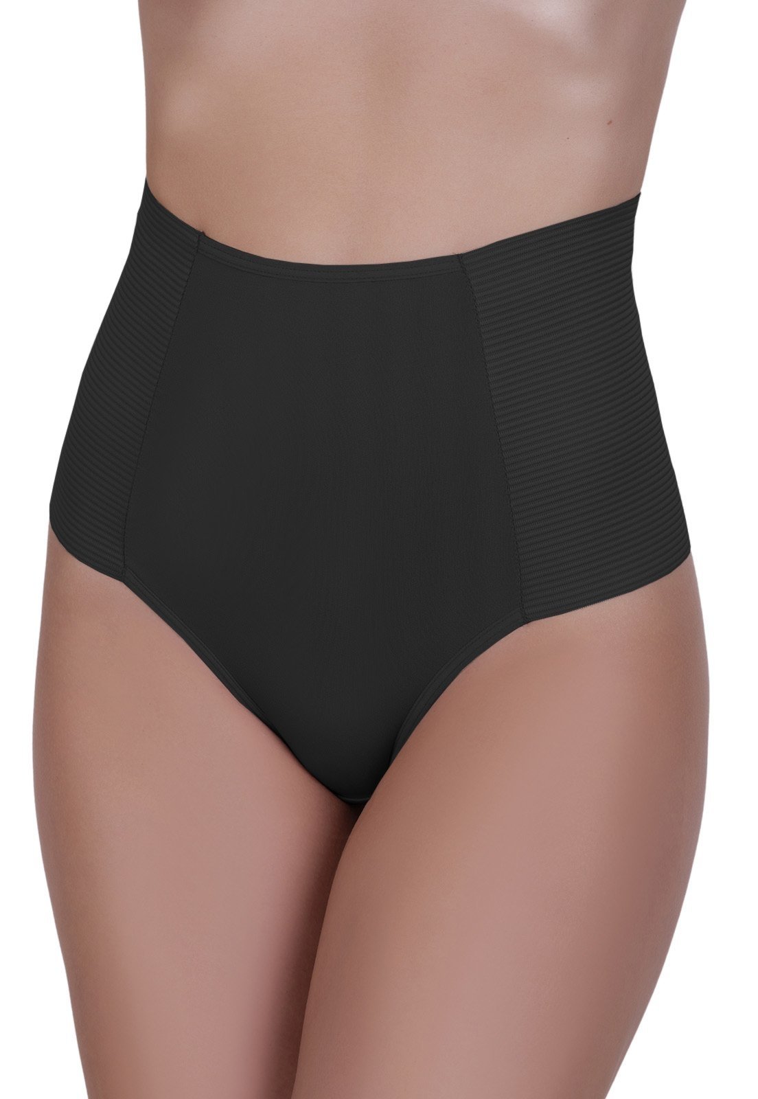 Vista 3 Calcinha Cinta Compressão Modeladora Fio Duplo Concept Lingerie preto Concept Lingerie preto