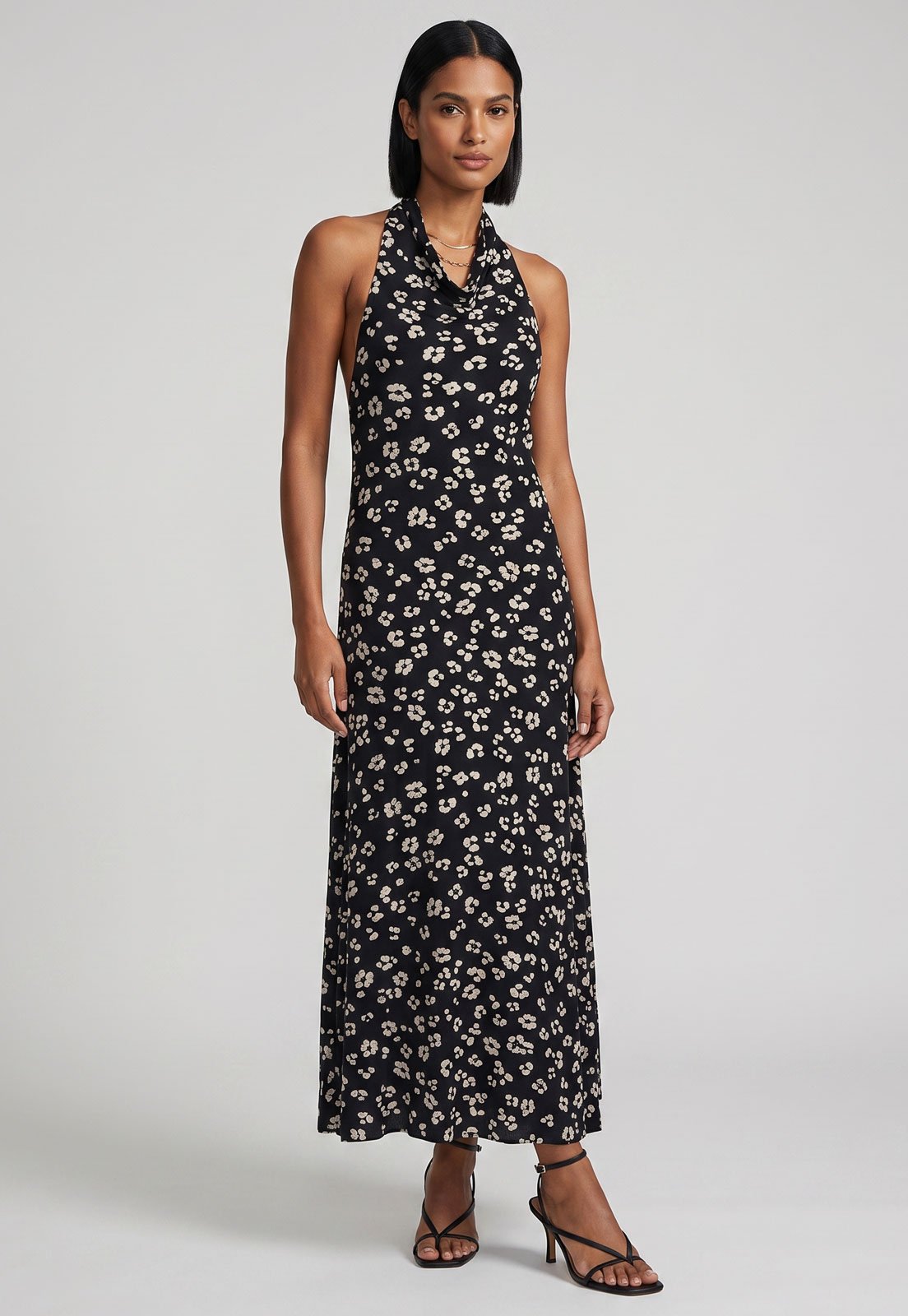 Vestido Feminino Cantão Frente Única Estampa