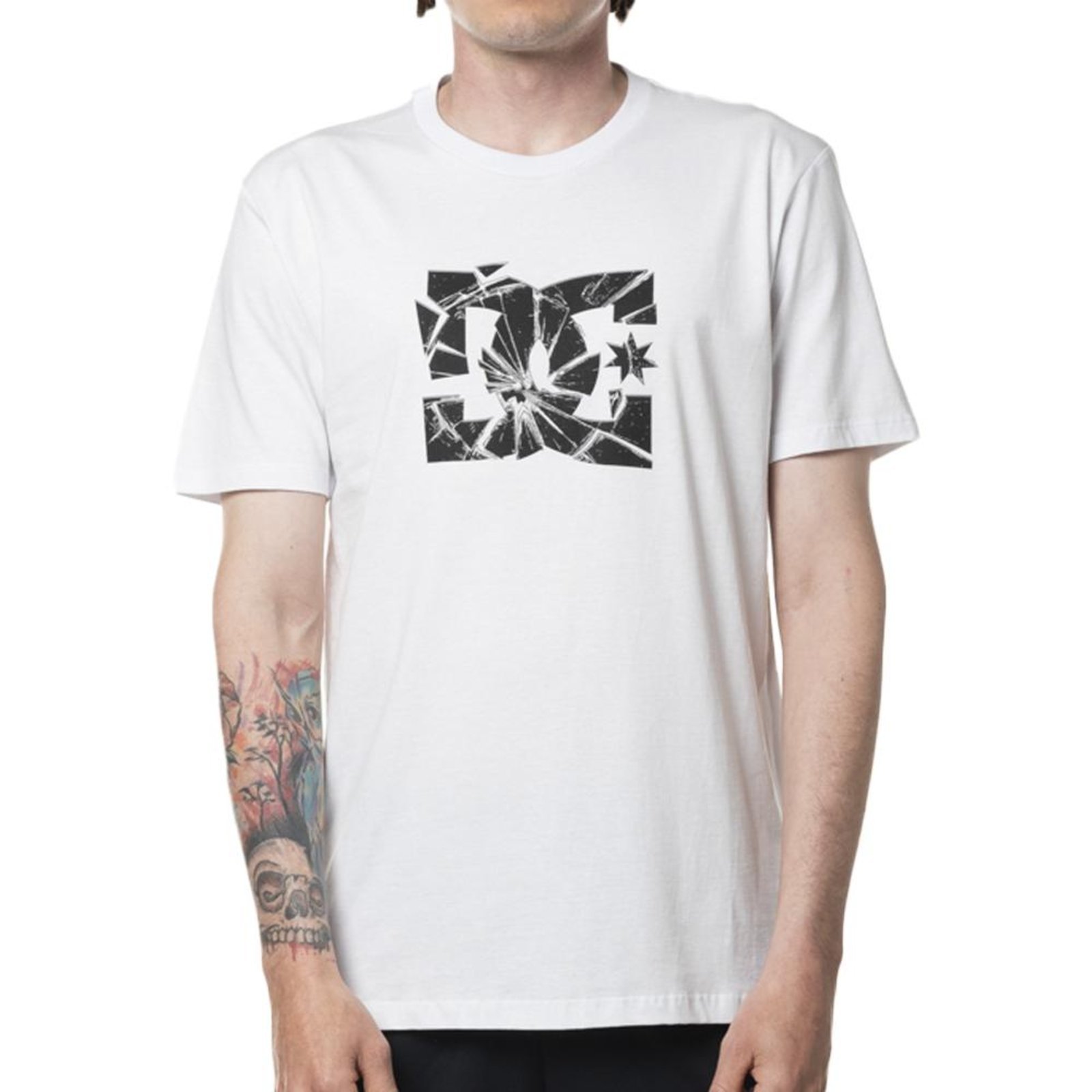 Camiseta DC Shoes Crushed Glass SM24 Masculina Branco