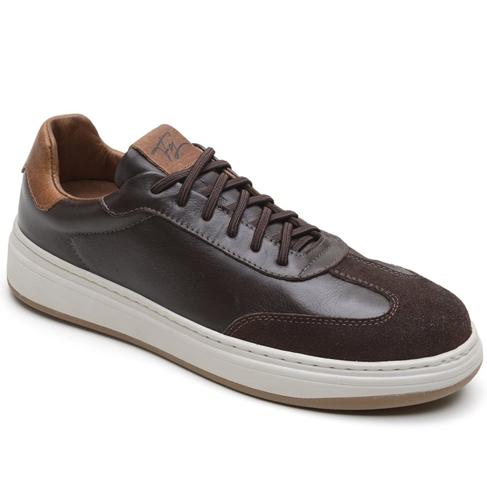 Tênis Couro Slip Couro Legítimo Macio Leve Masculino Âncora