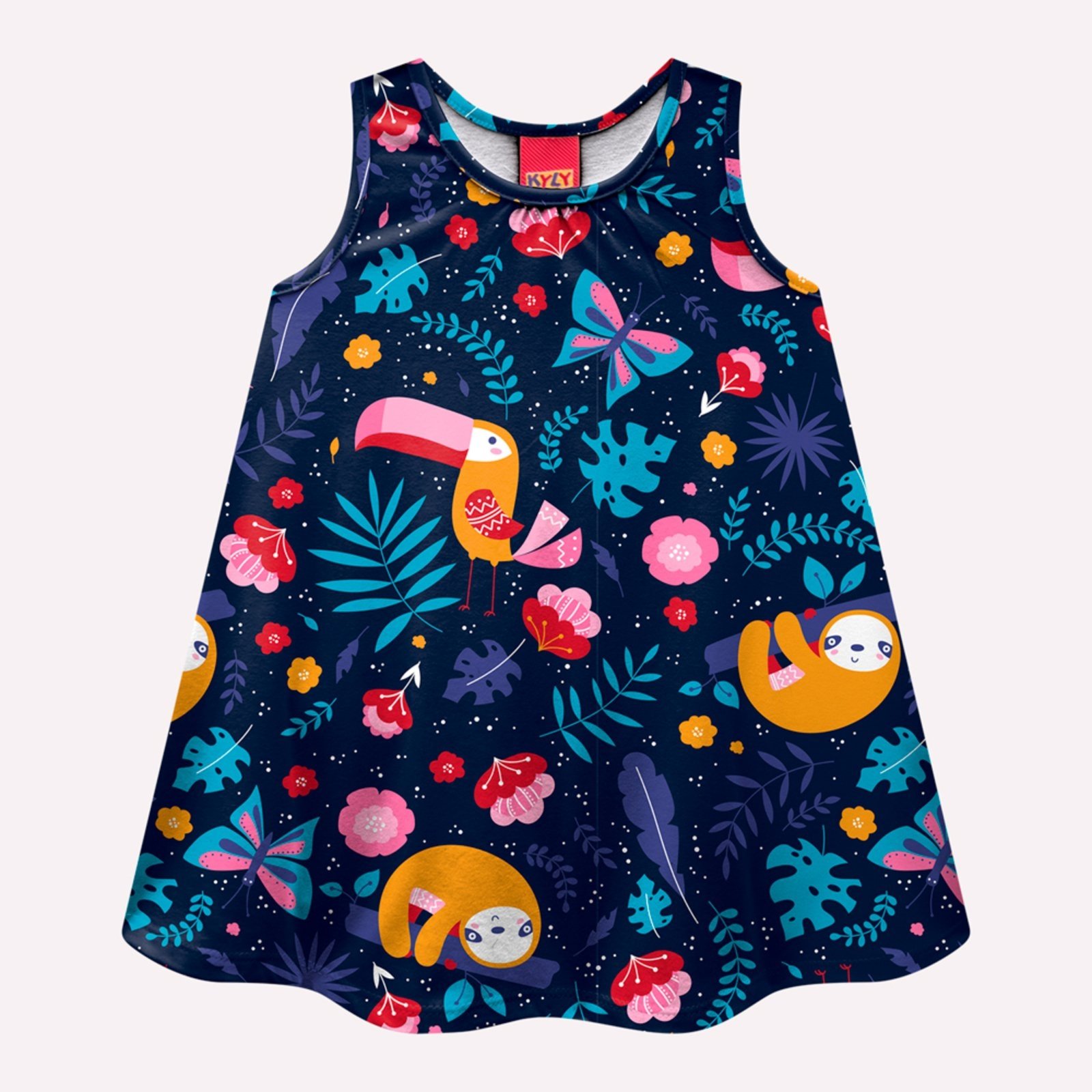 Infantil – Vestido Menina Estampa Kyly