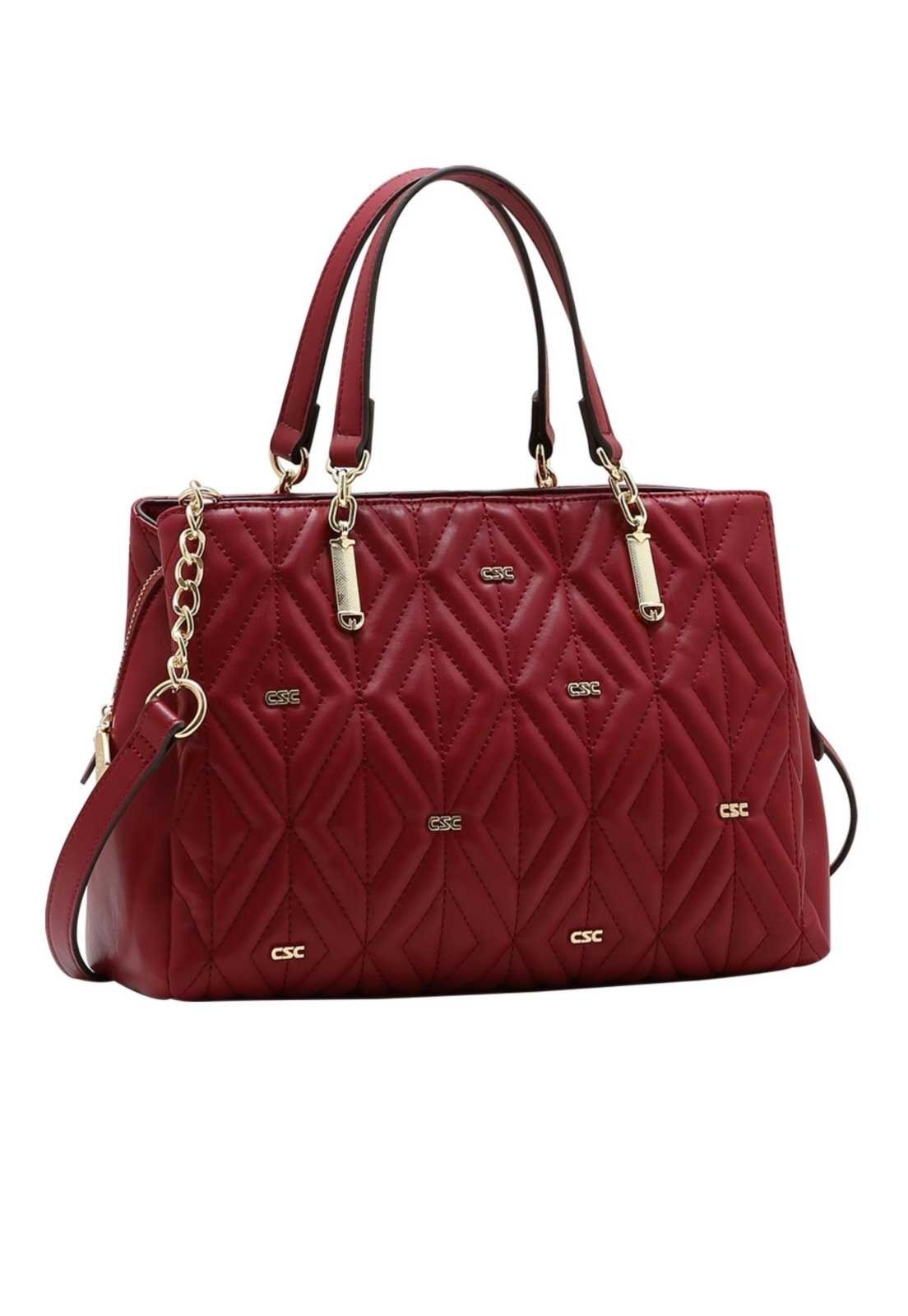 Bolsa Feminina Chenson Mão New Matelasse 3485834 Vinho