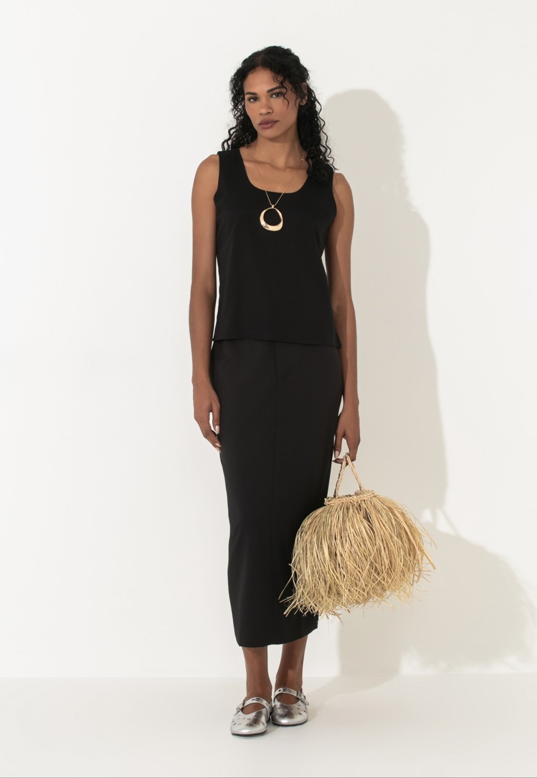 Vista 3 Blusa Traymon Regata preto Traymon preto