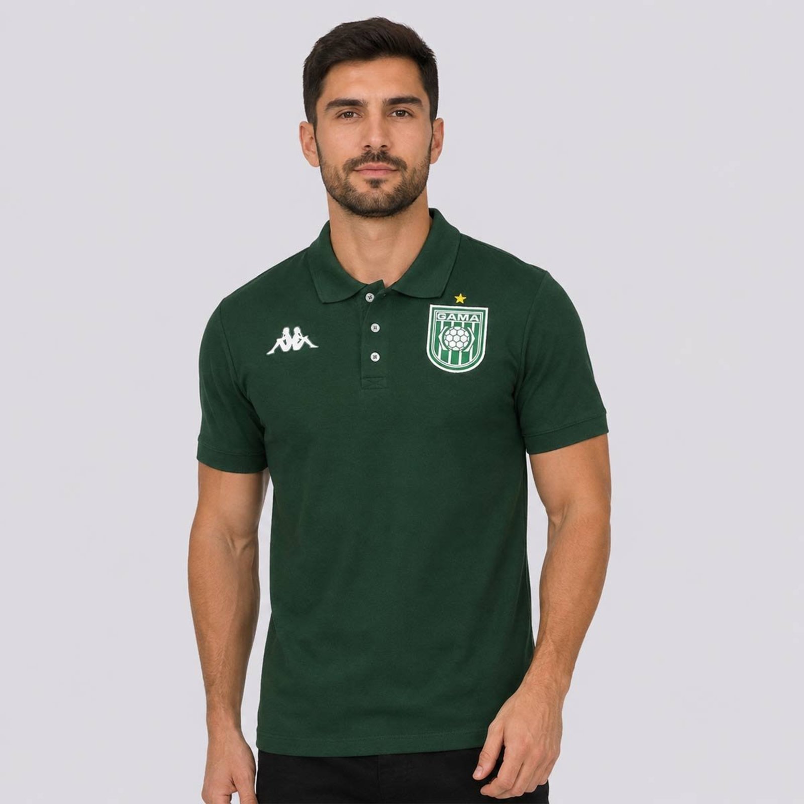 Polo Kappa Gama Piquet 2026 Verde Escuro