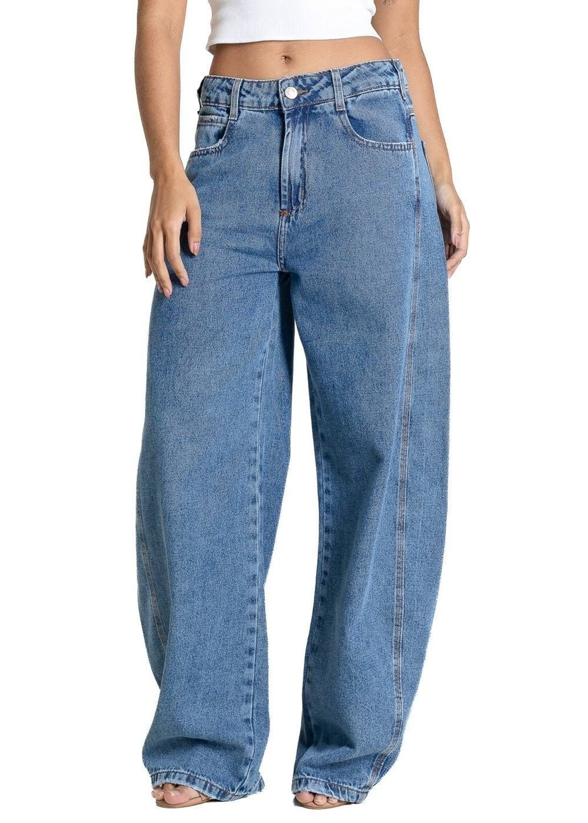 Calça Jeans Sawary Barrel - 283755 - Azul - Sawary