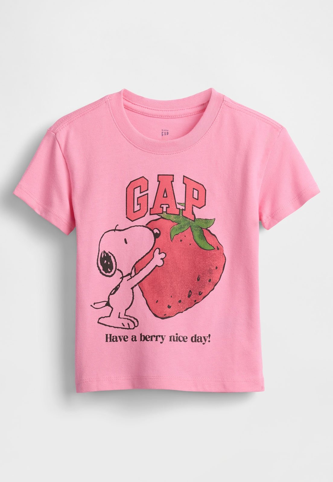 Vista 2 Camiseta GAP Snoopy rosa GAP rosa