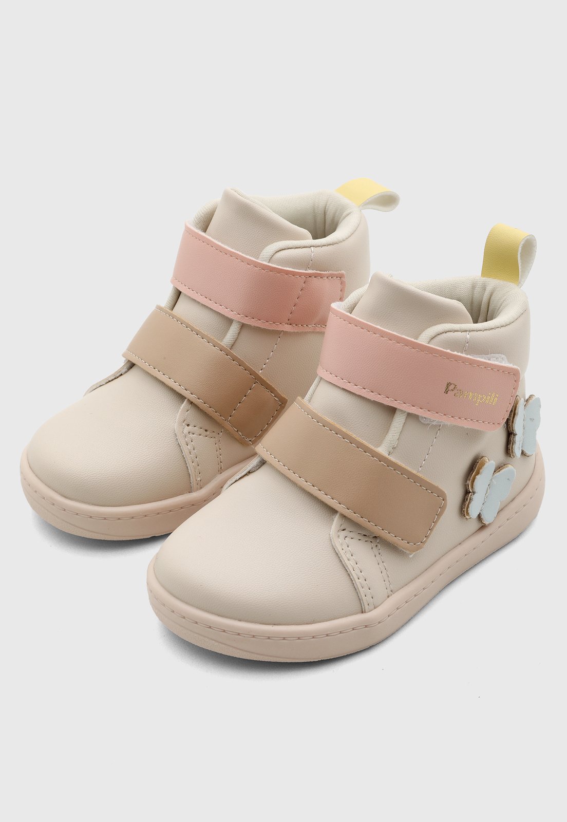 Infantil - Bota Pampili Detalhe Borboleta Bege