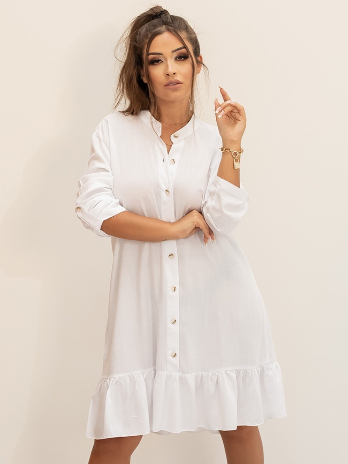 Vestido Chemise B’Bonnie Rebeca Branco