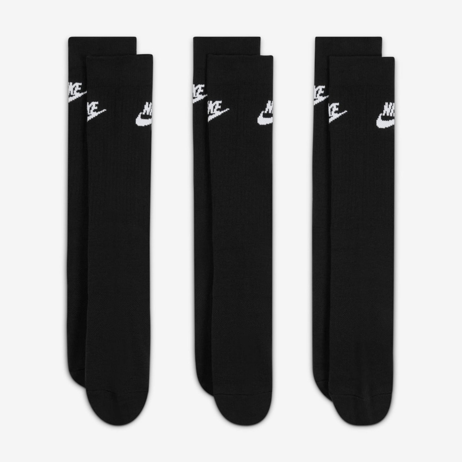 Vista 3 Meia Nike Sportswear Everyday Essential Unissex Nike preto