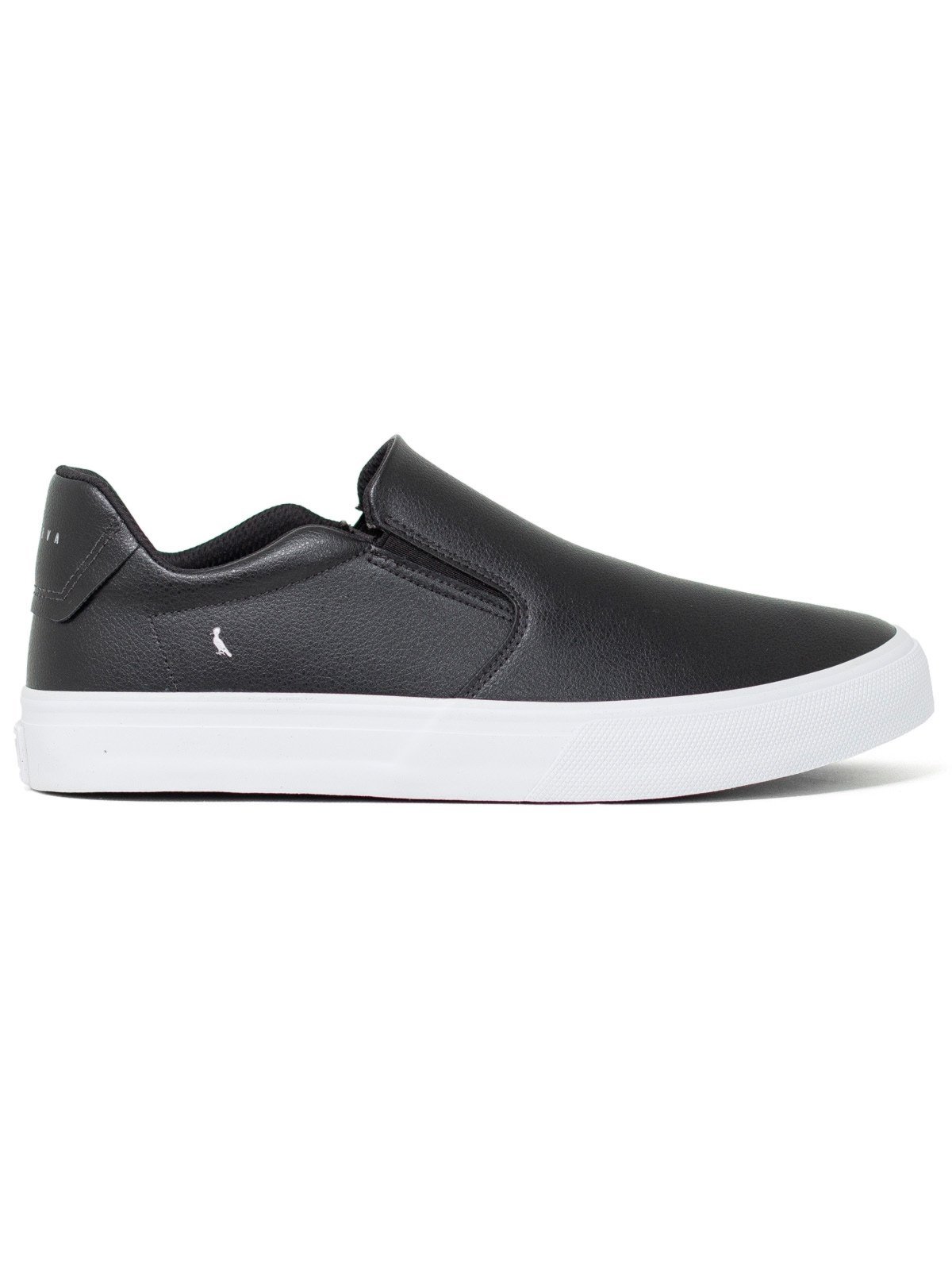 Tênis Masculino Slip On Reserva Go Casual Slip Holiday Elástico Confortável Preto